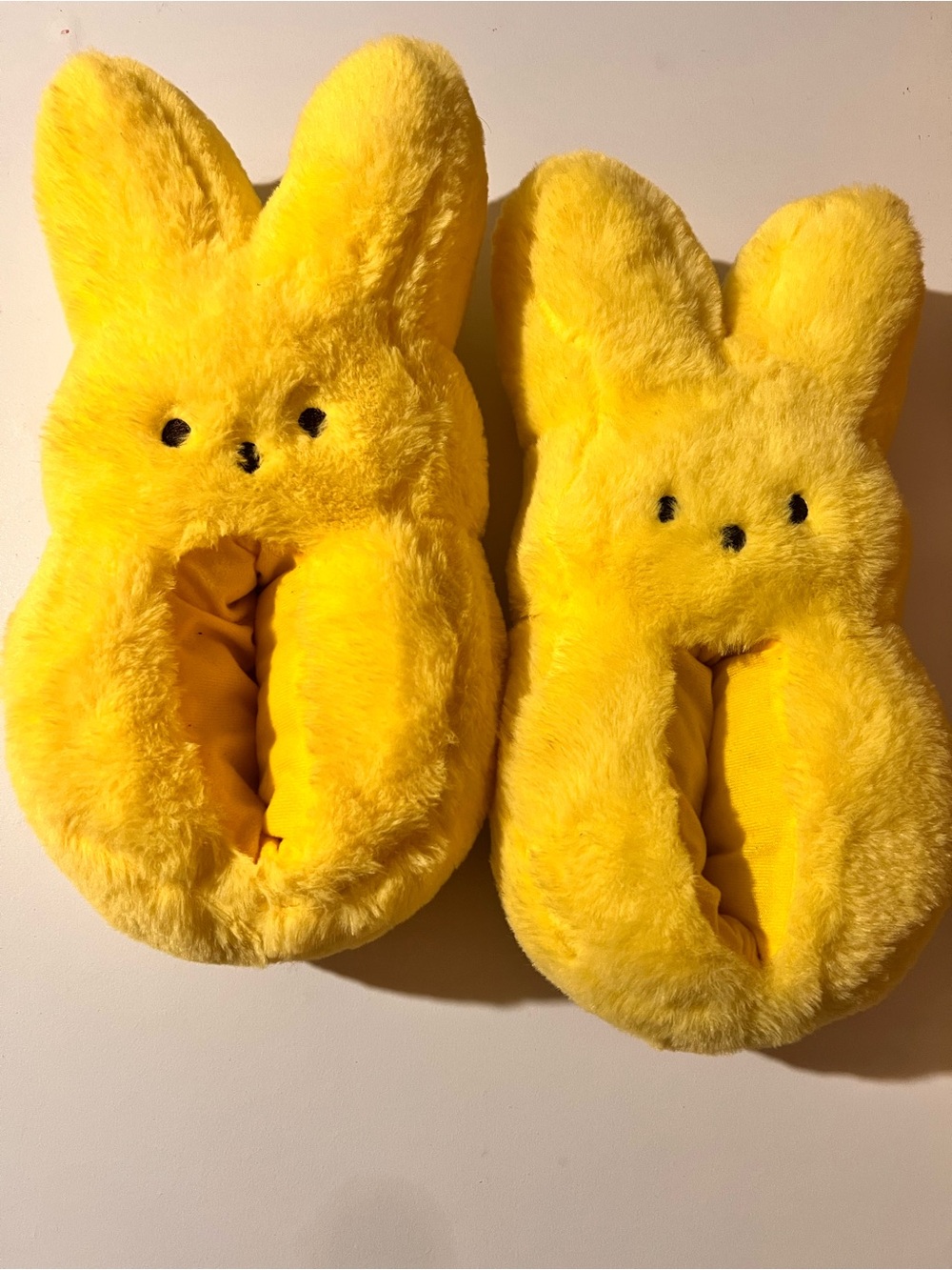 Yellow Bunny Plush Kids Slippers - Soft Animal Design